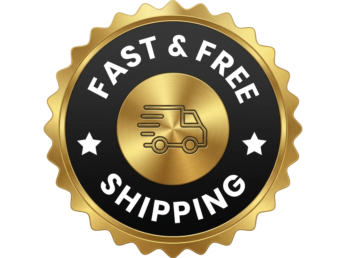 Fast & Free Shipping badge